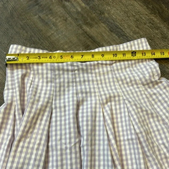 Altar’d State Purple Gingham Tennis Skirt - Picture 5 of 6